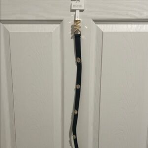 Michael Kors Black Belt with Gold Studs